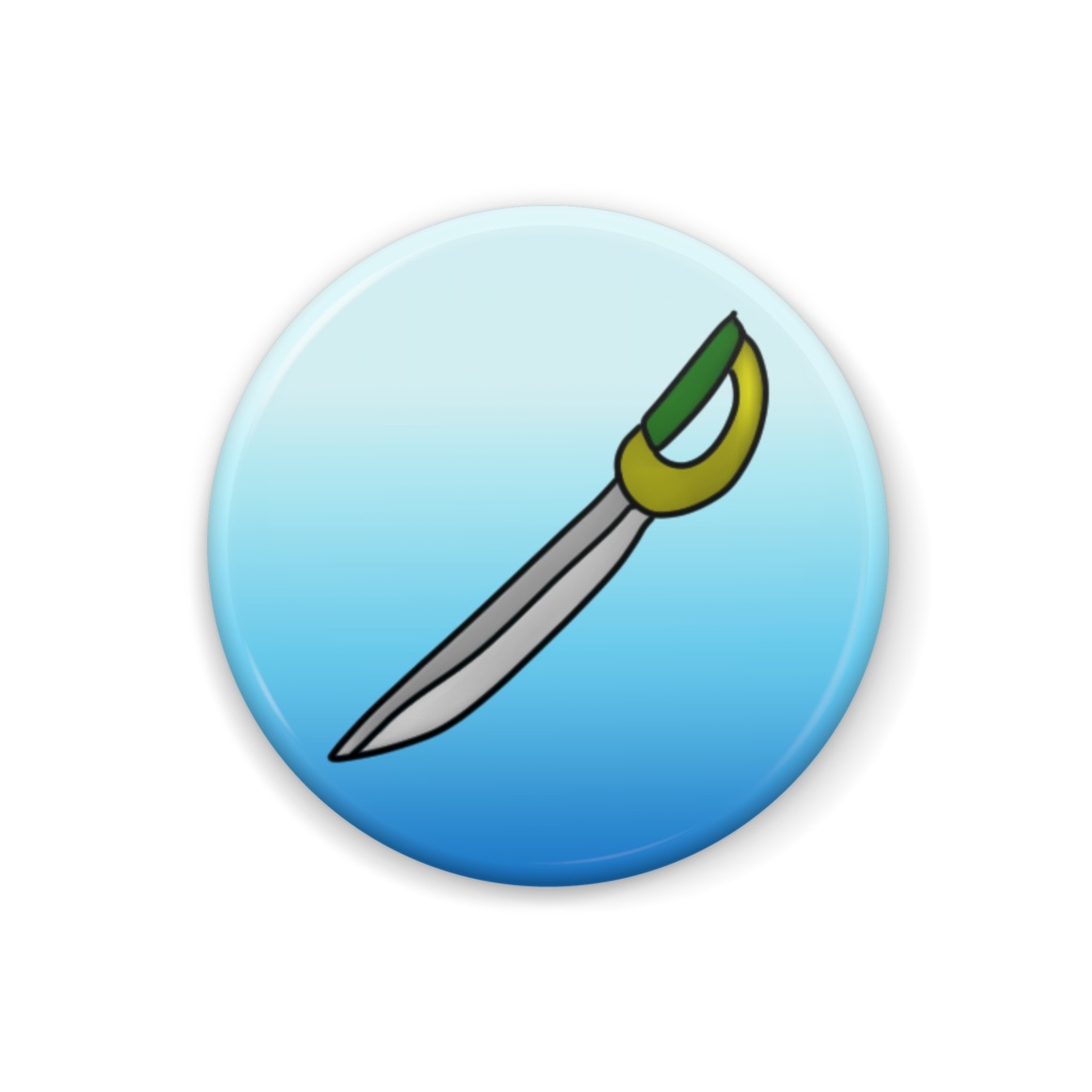 シミター(32mm缶バッジ)