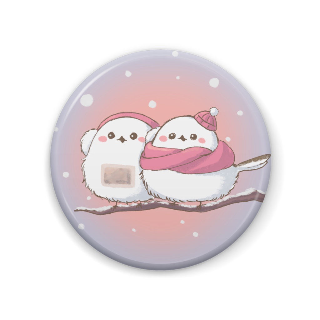 シマエナガあったか缶バッジ