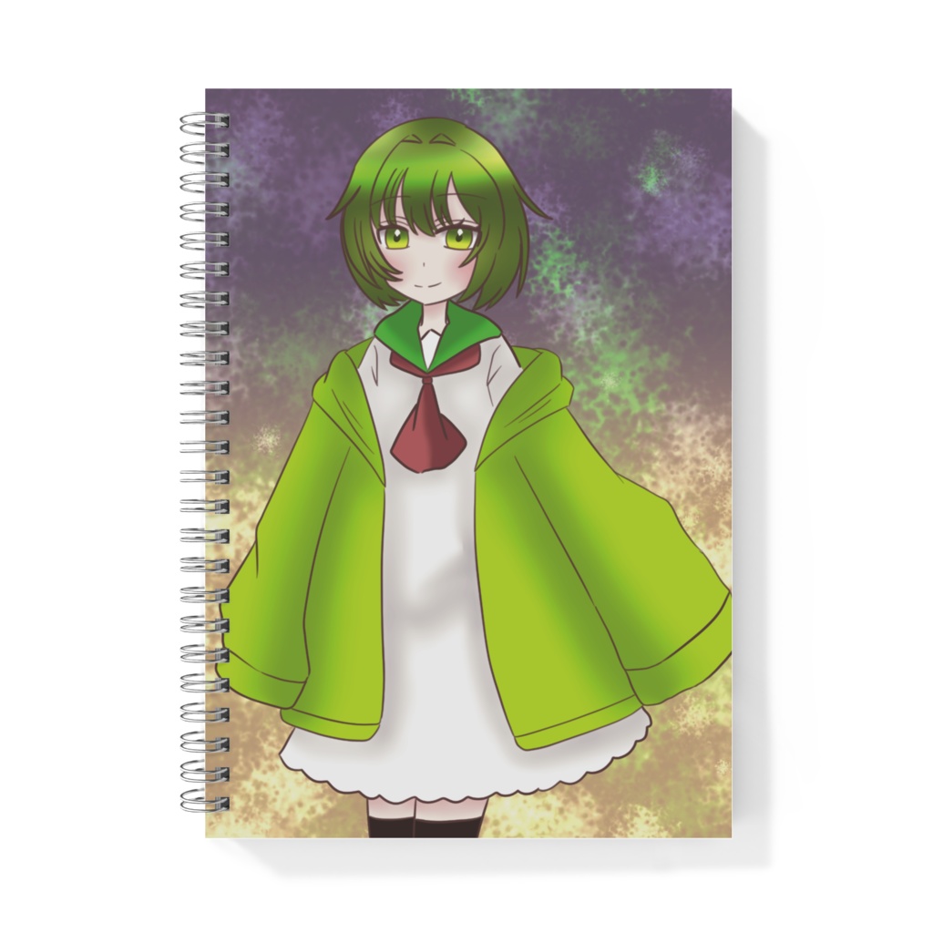 緑髪緑目少女のリングノート