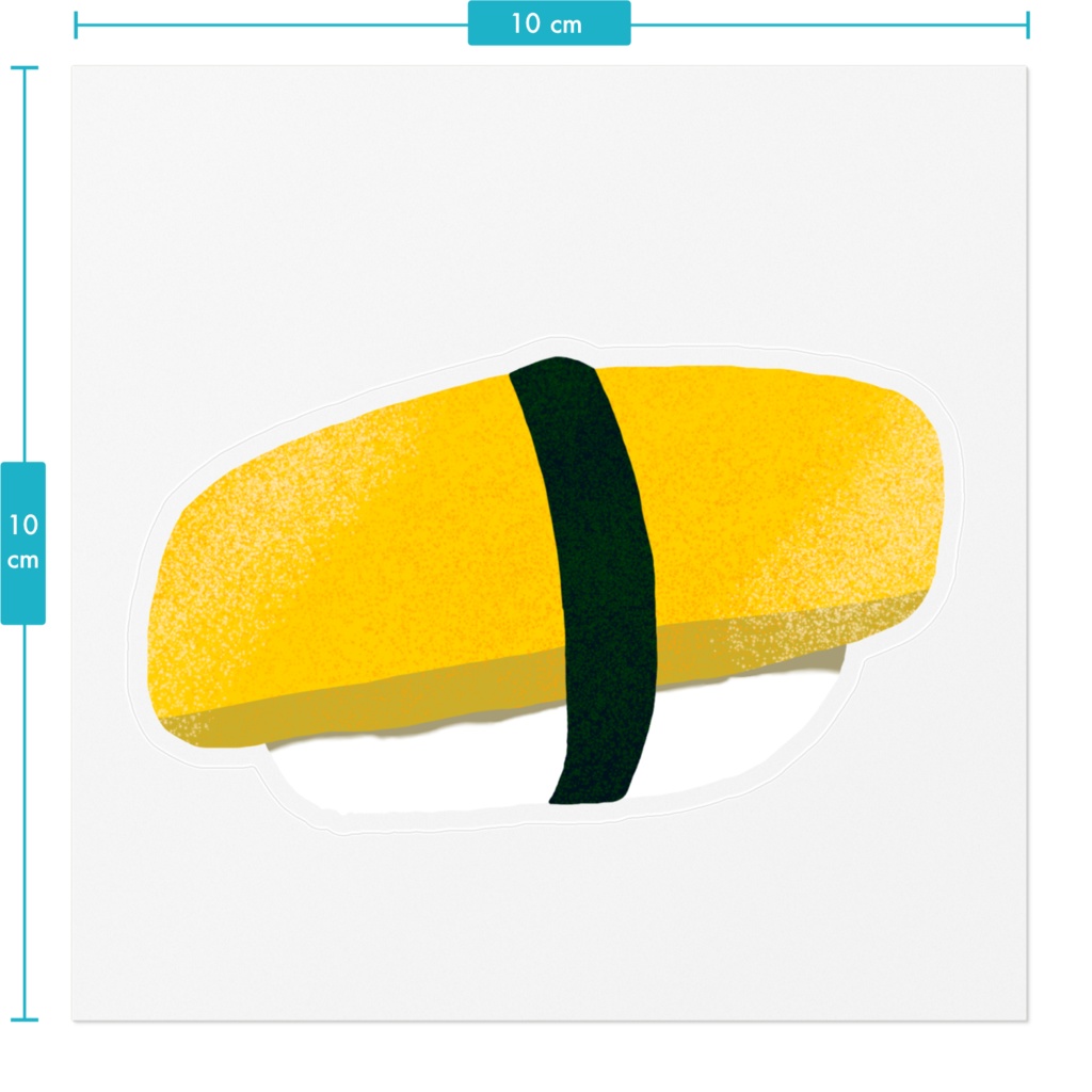 玉子寿司ステッカー