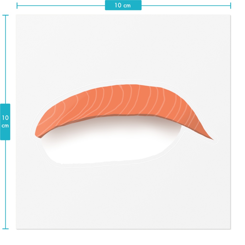 サーモンステッカー