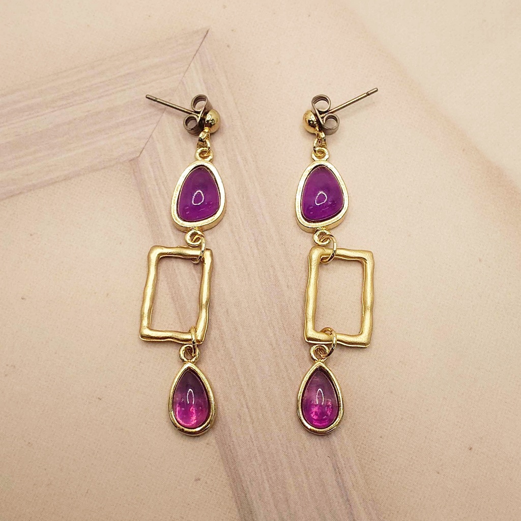 Purple art/ピアス
