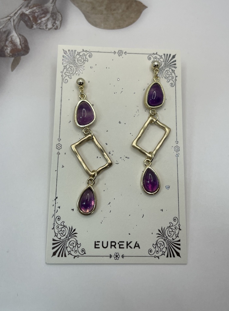 Purple art/イヤリング