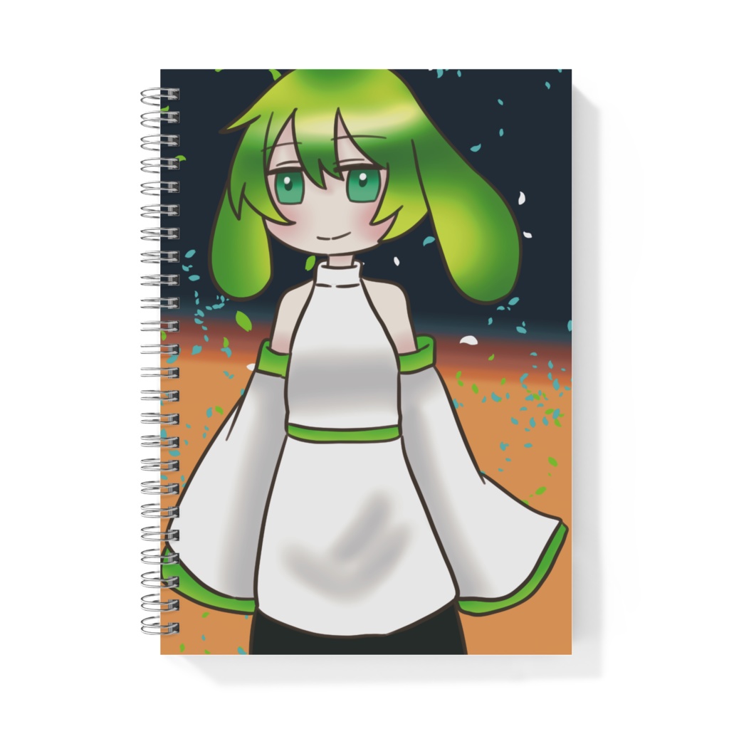 緑のロップイヤーなリングノート