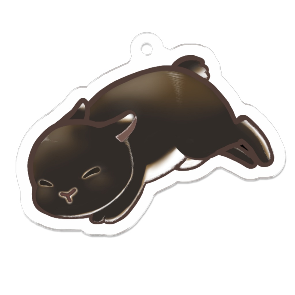 すやすや黒うさぎさん