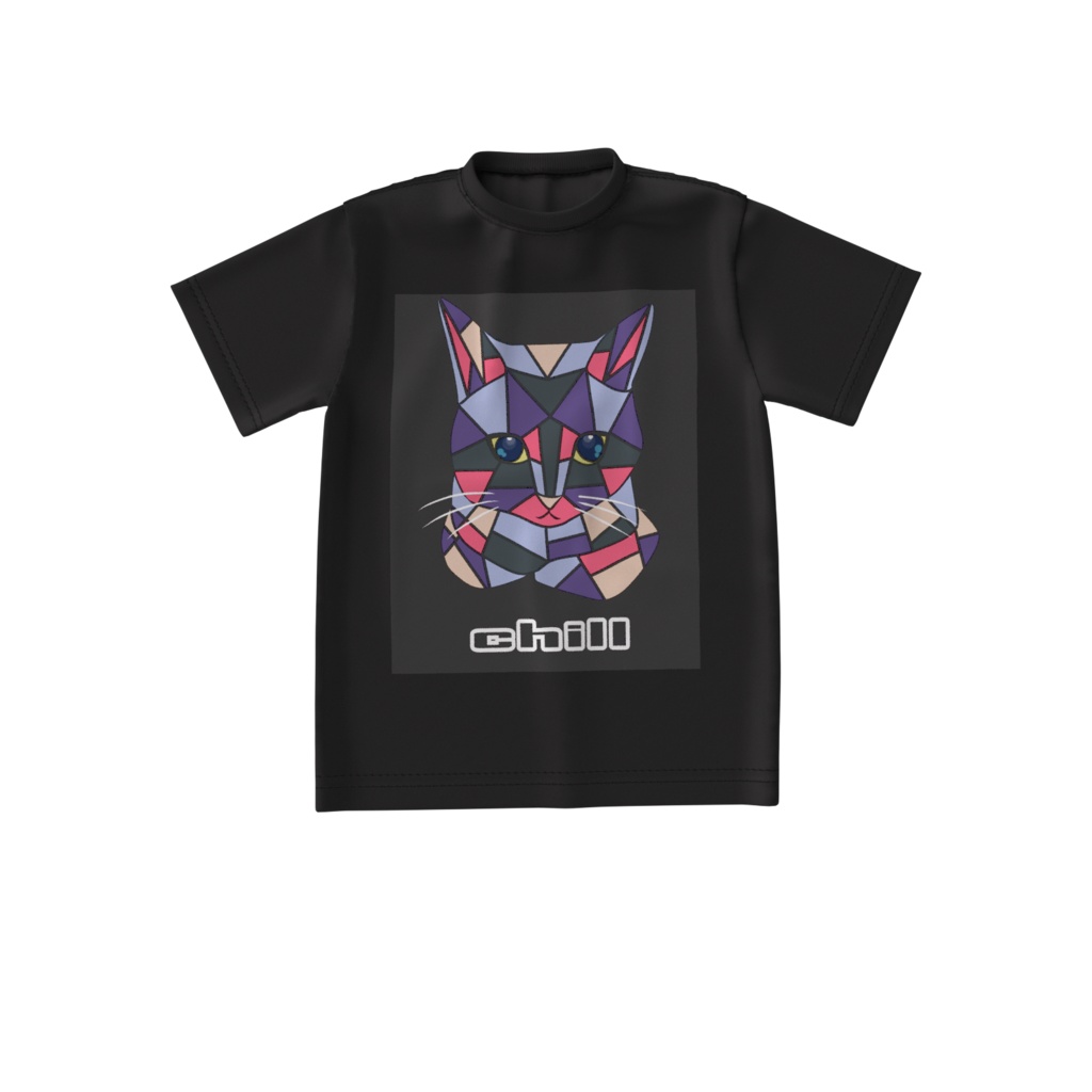 RuNA‘sチル猫ビッグシルエットオリジナルTシャツ