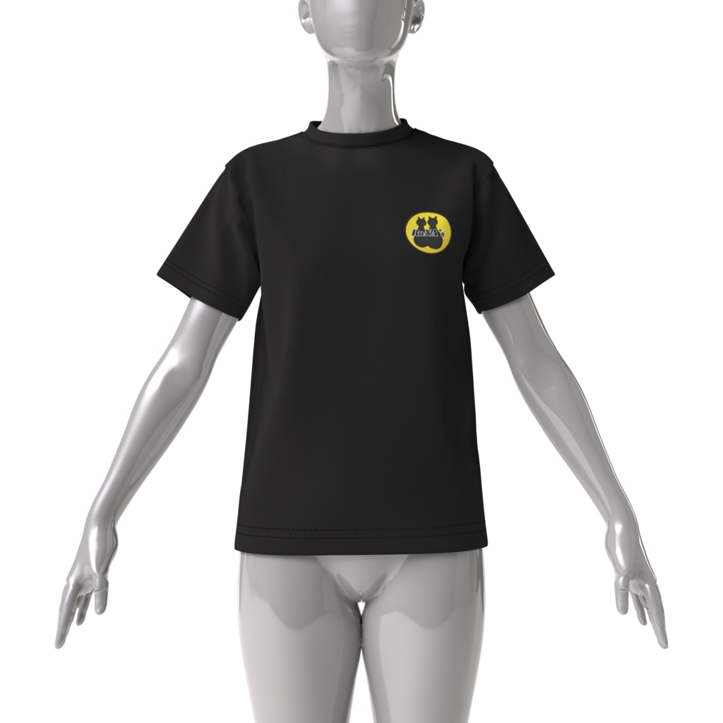 RuNA‘s満月猫ビッグシルエットオリジナルTシャツ