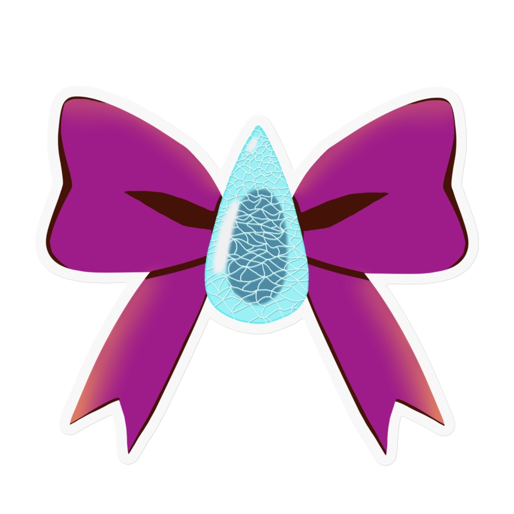 怪盗ブルーのリボンステッカー