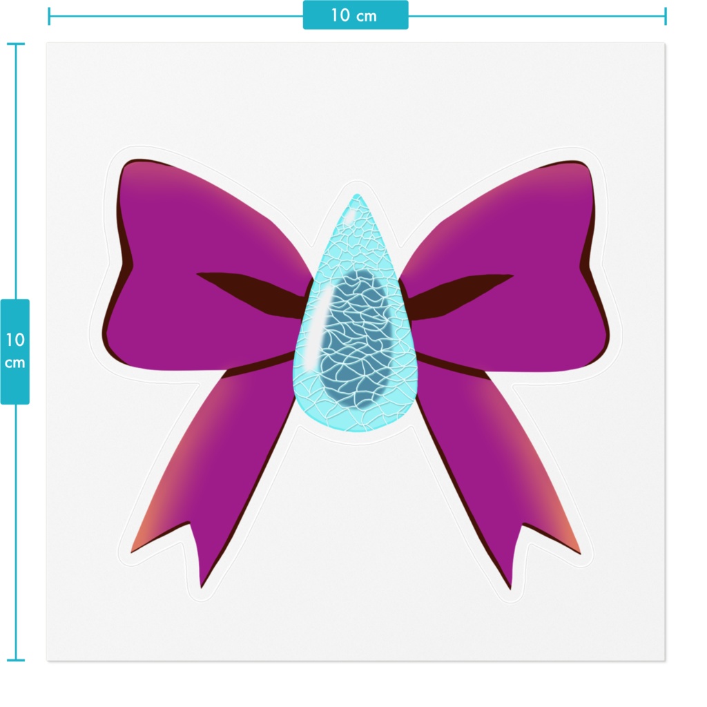 怪盗ブルーのリボンステッカー