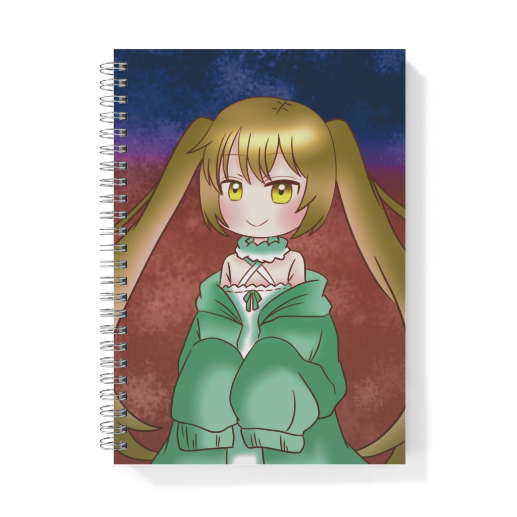 萌え袖ツインテリングノート