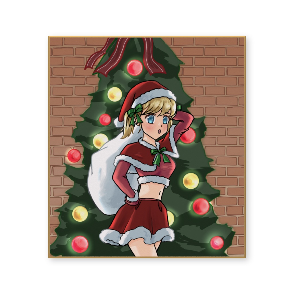 メリークリスマス!(色紙)