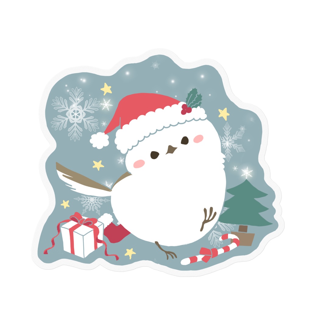 シマエナガのサンタさん