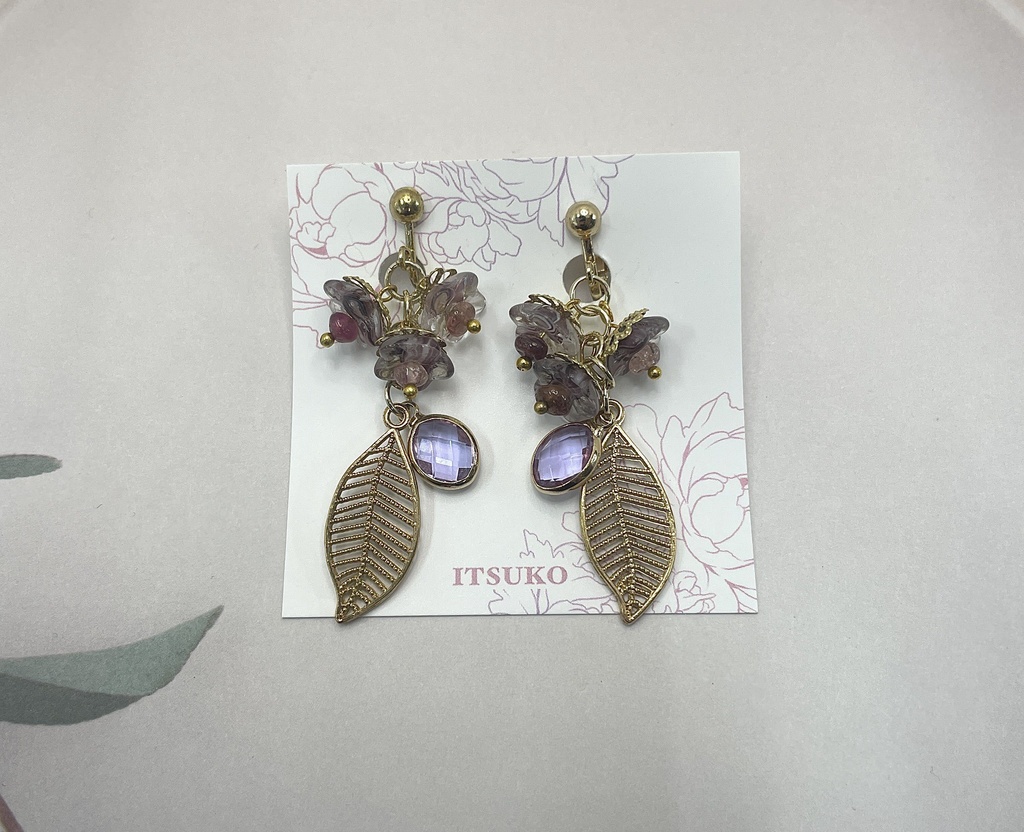 花の名をたずねて　イヤリング