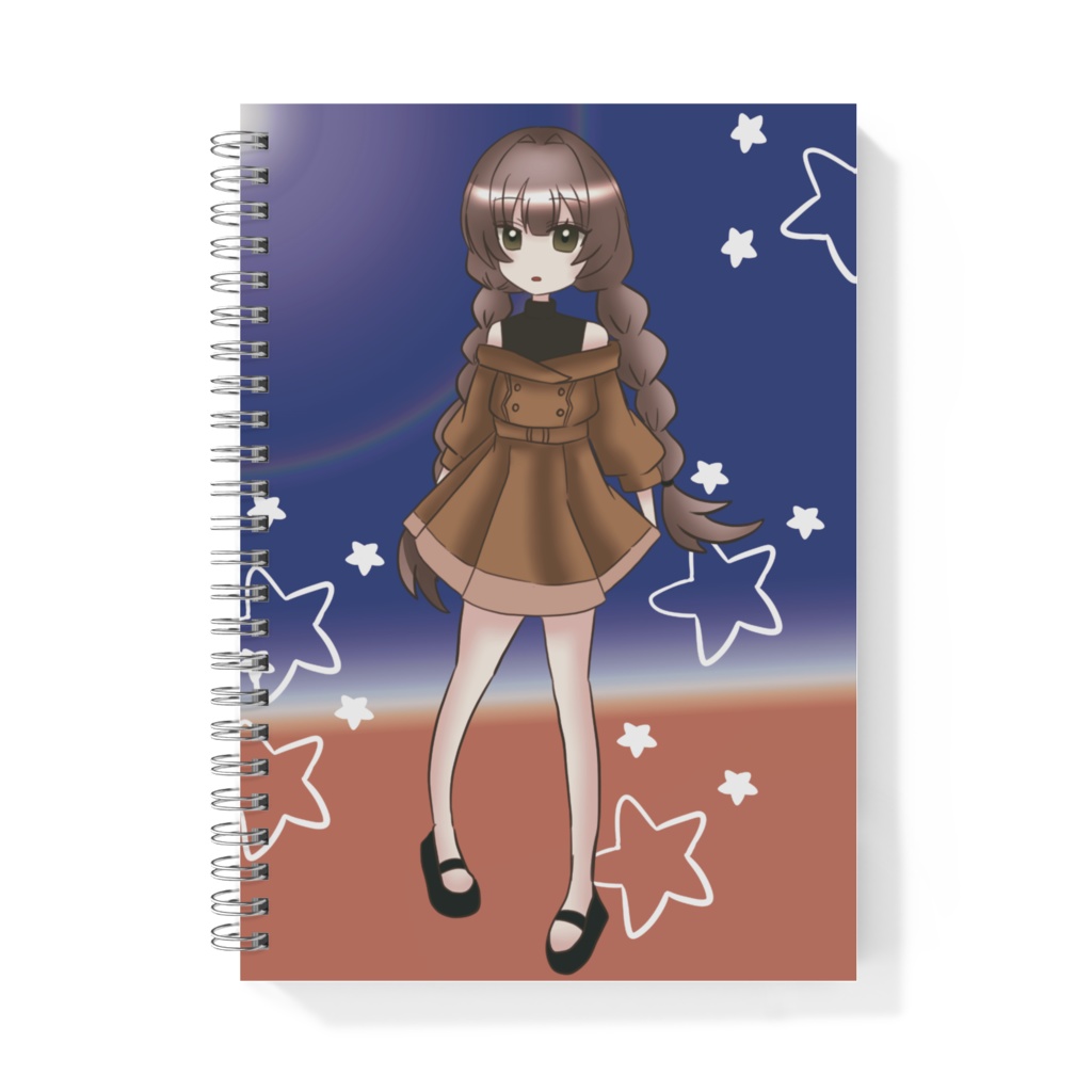 オフショルダージャケットのリングノート