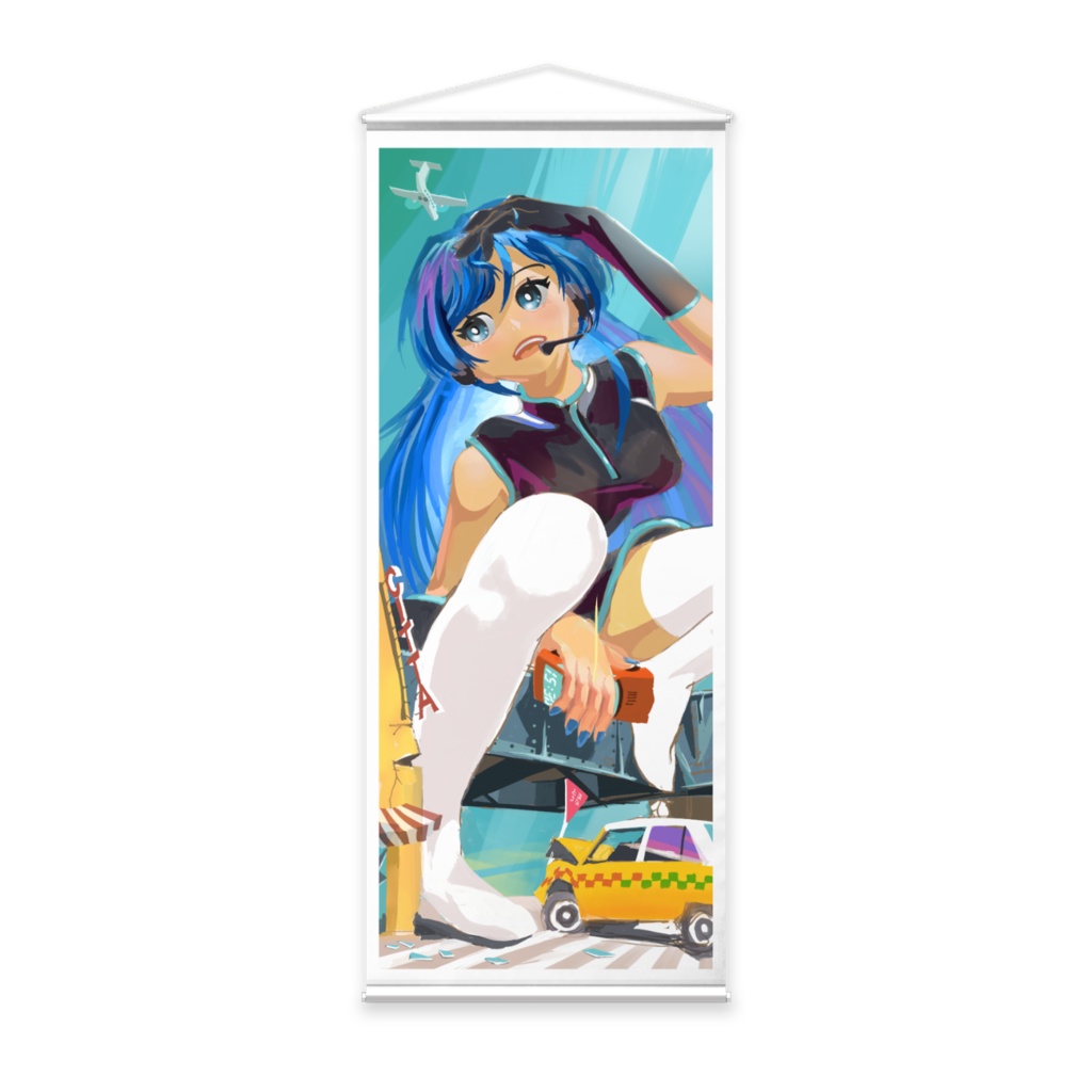 大きくなっちゃったAOちゃんのタペストリー