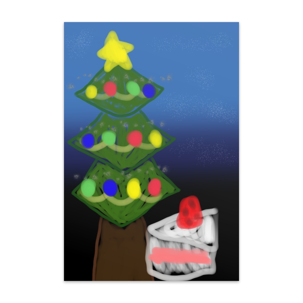 ポストカード、クリスマス