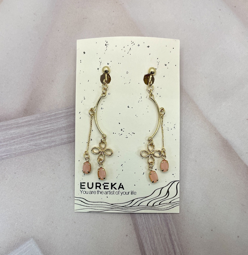 フローリア（ピンク）　イヤリング