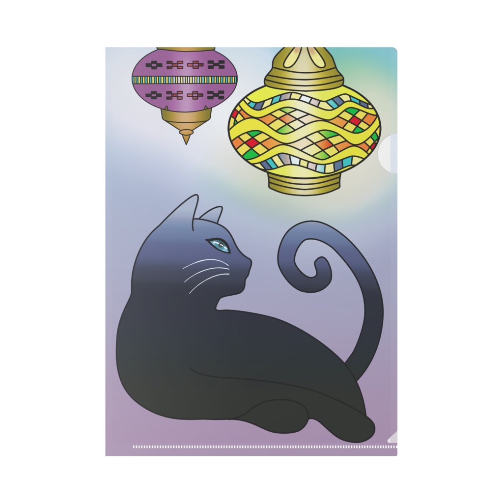 RuNA'sランプ猫クリアファイル