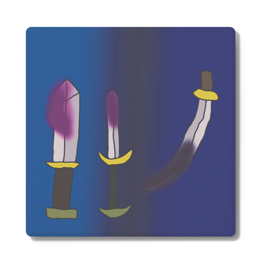 コースター、ナイフ