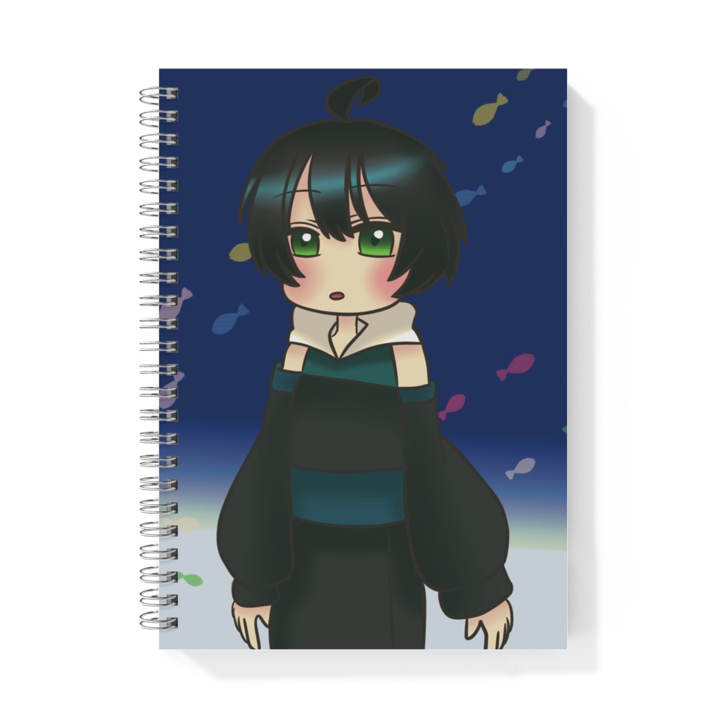 肩出しお着物さんリングノート