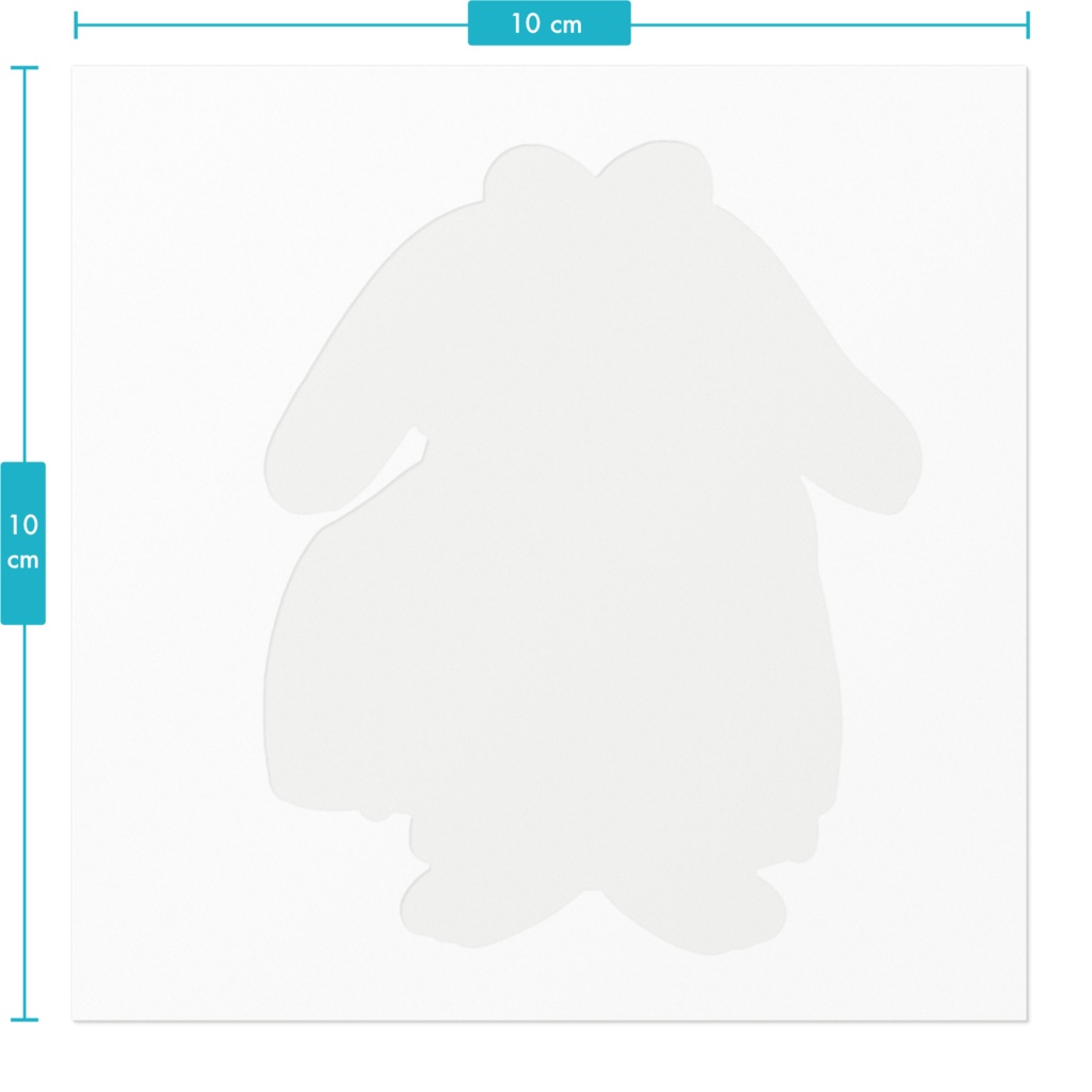 五日市ProjectRさんのうさぎのステッカー