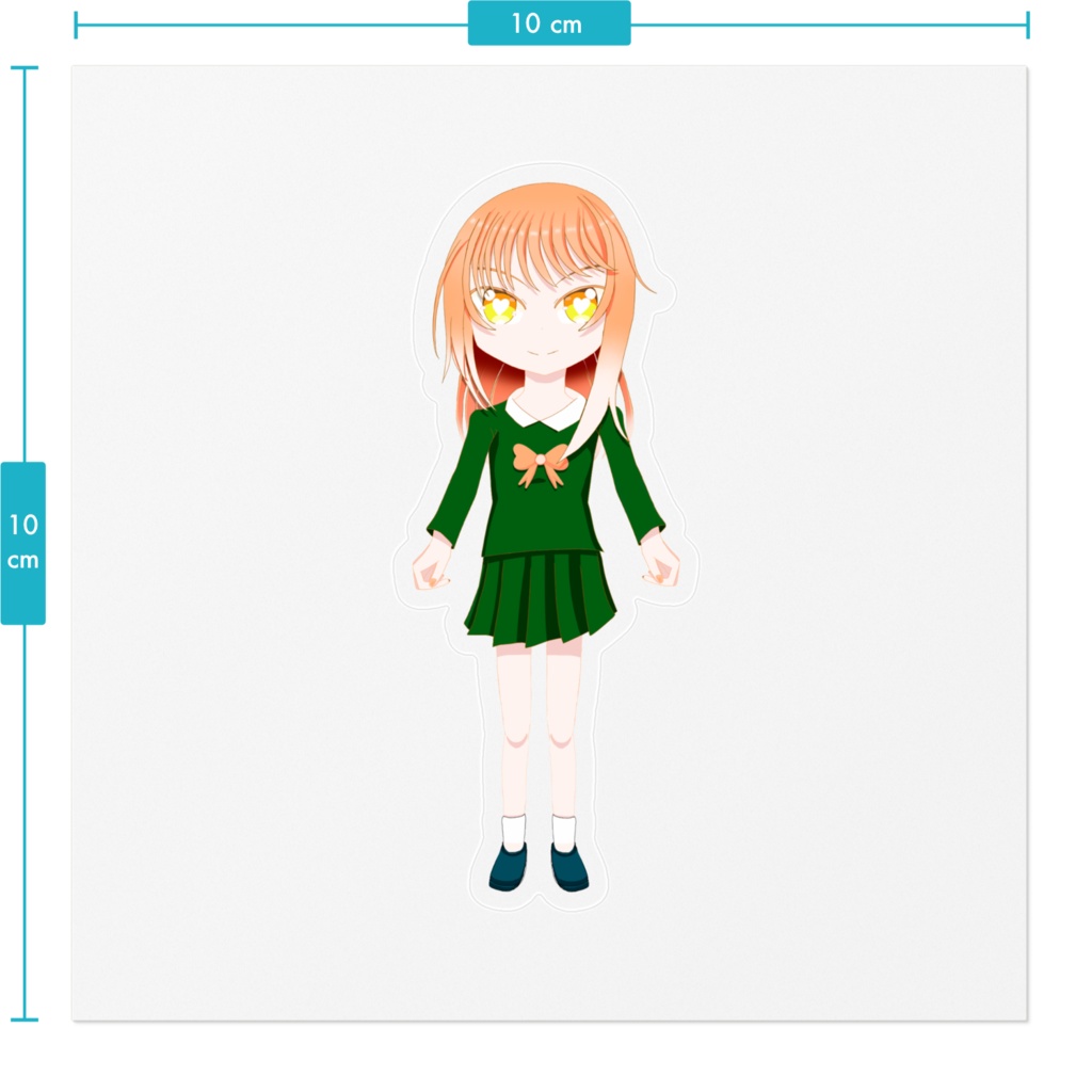 クイーンバトル四葉未来(制服)ステッカー