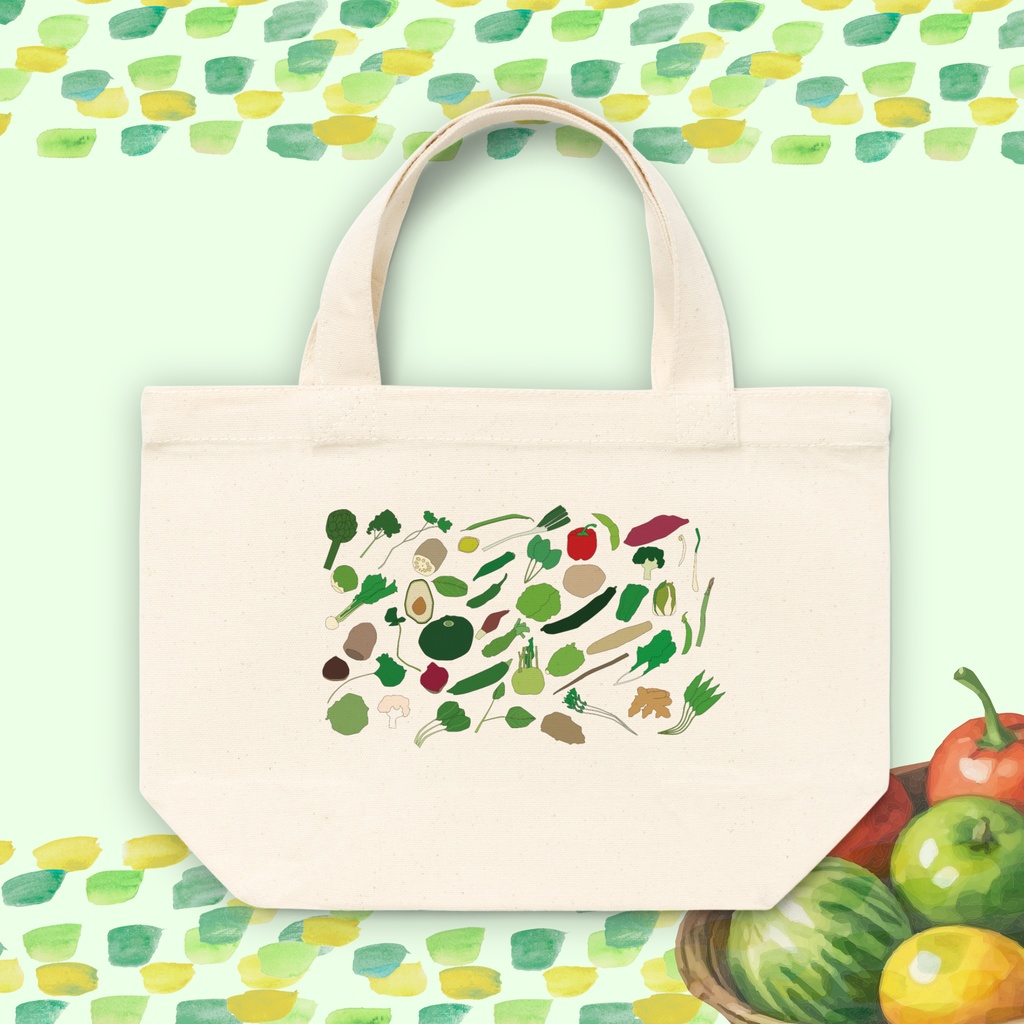 野菜たくさんトートバッグ