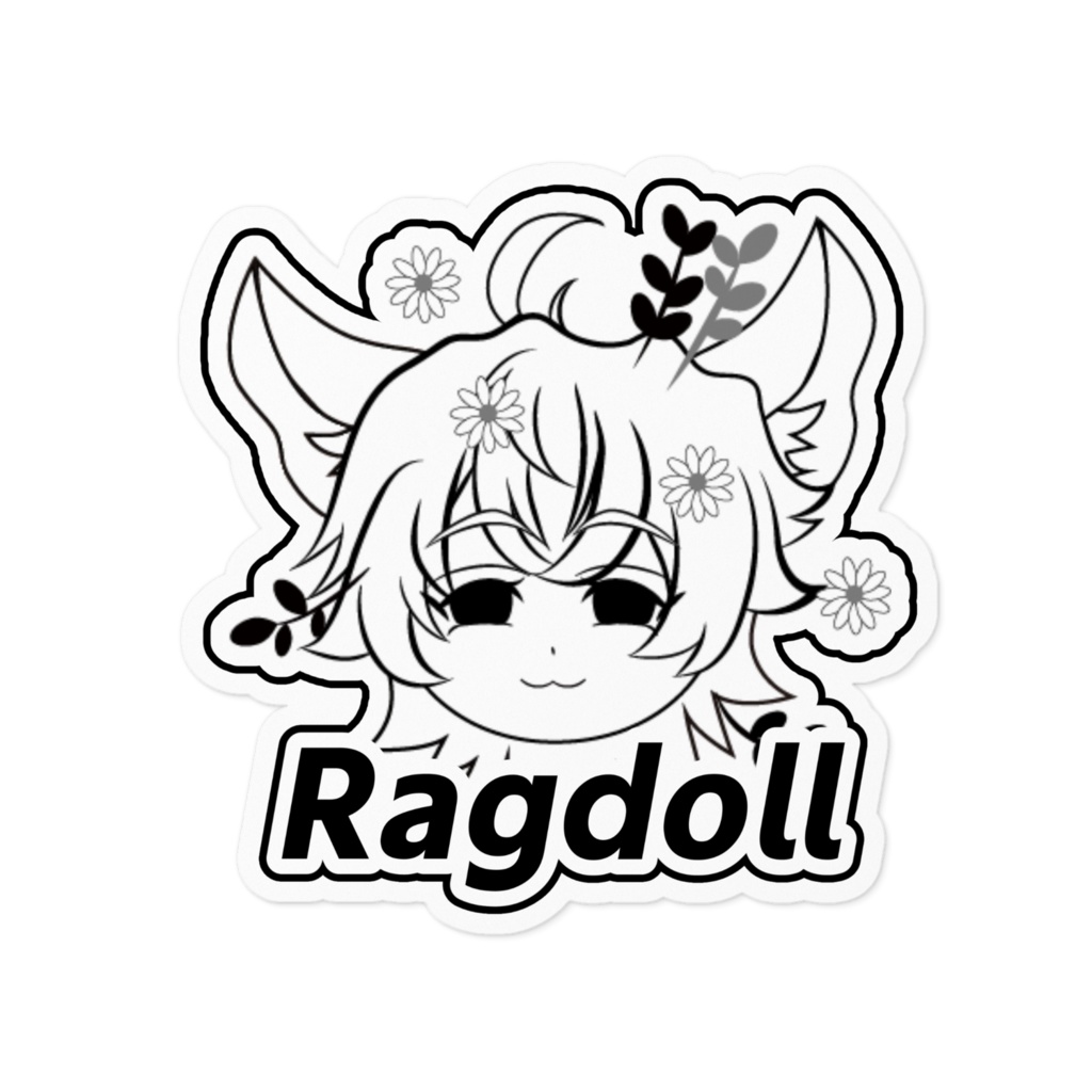 DAC神奈川キャラクターズY2K風ステッカー(ラグドール)