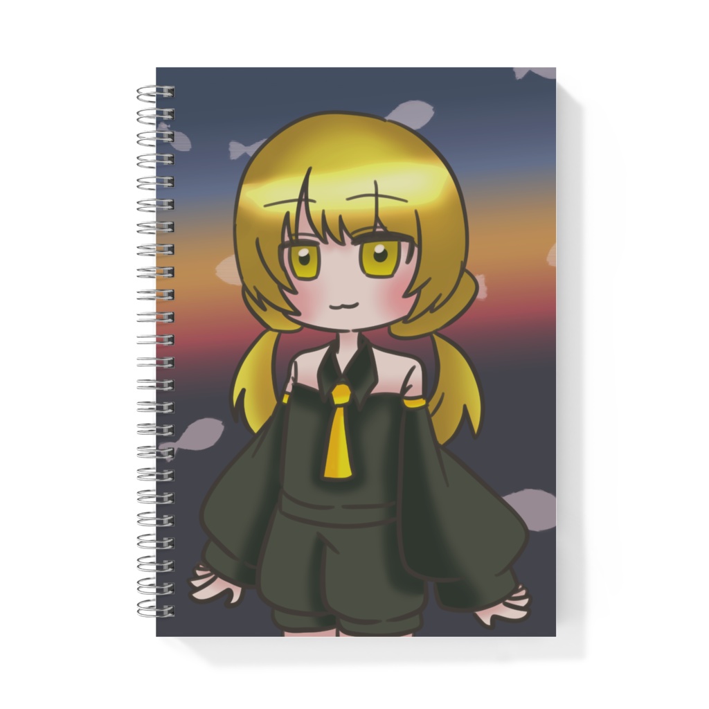 金髪お下げなリングノート