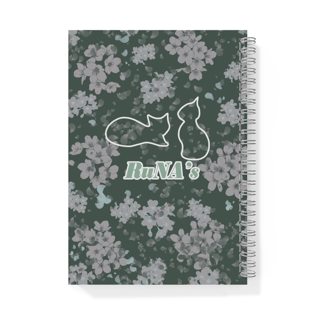 RuNA's 女の子と猫リングノート