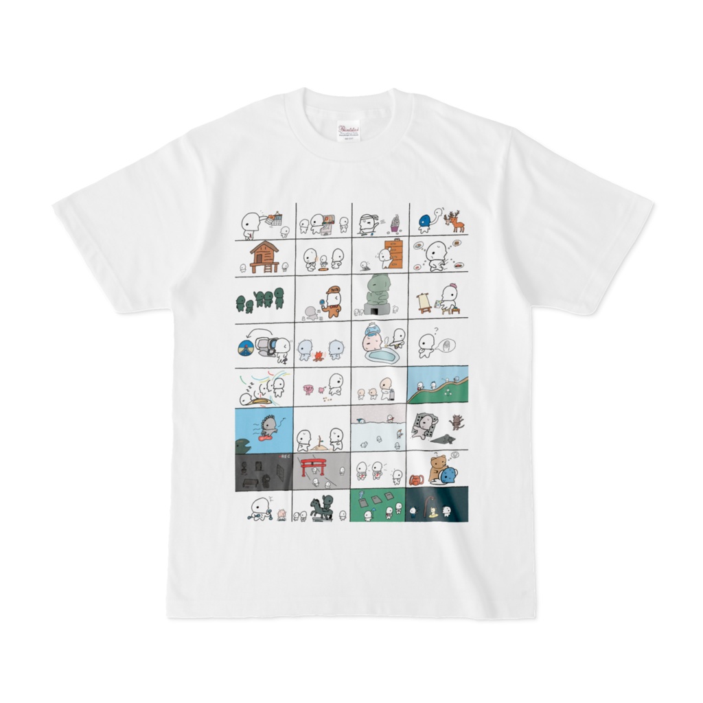 ランダムチュンチュン　白Tシャツ