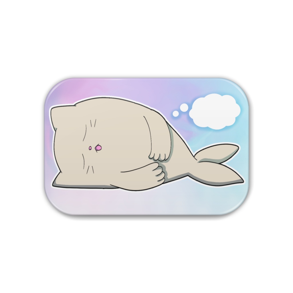 缶バッジ おやすみにゃざらし