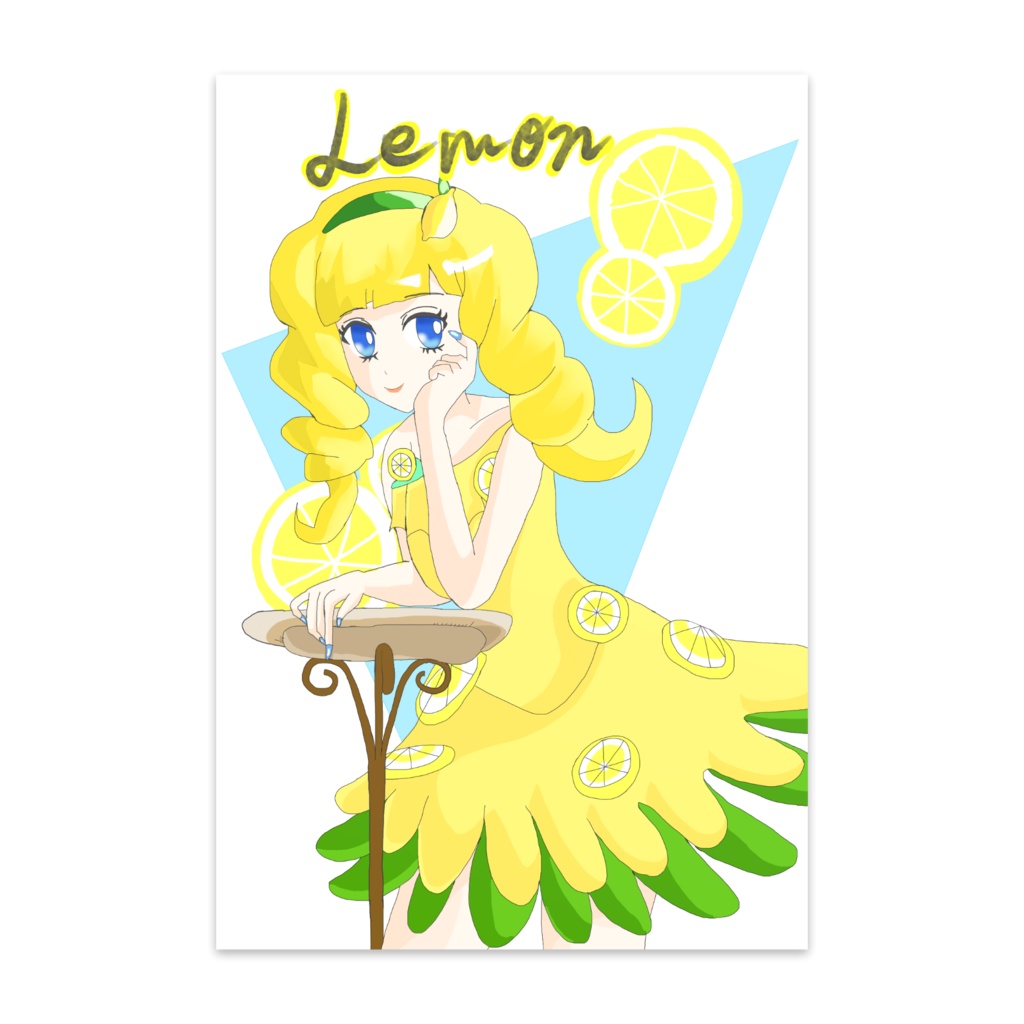 ポストカードレモンちゃんイラスト