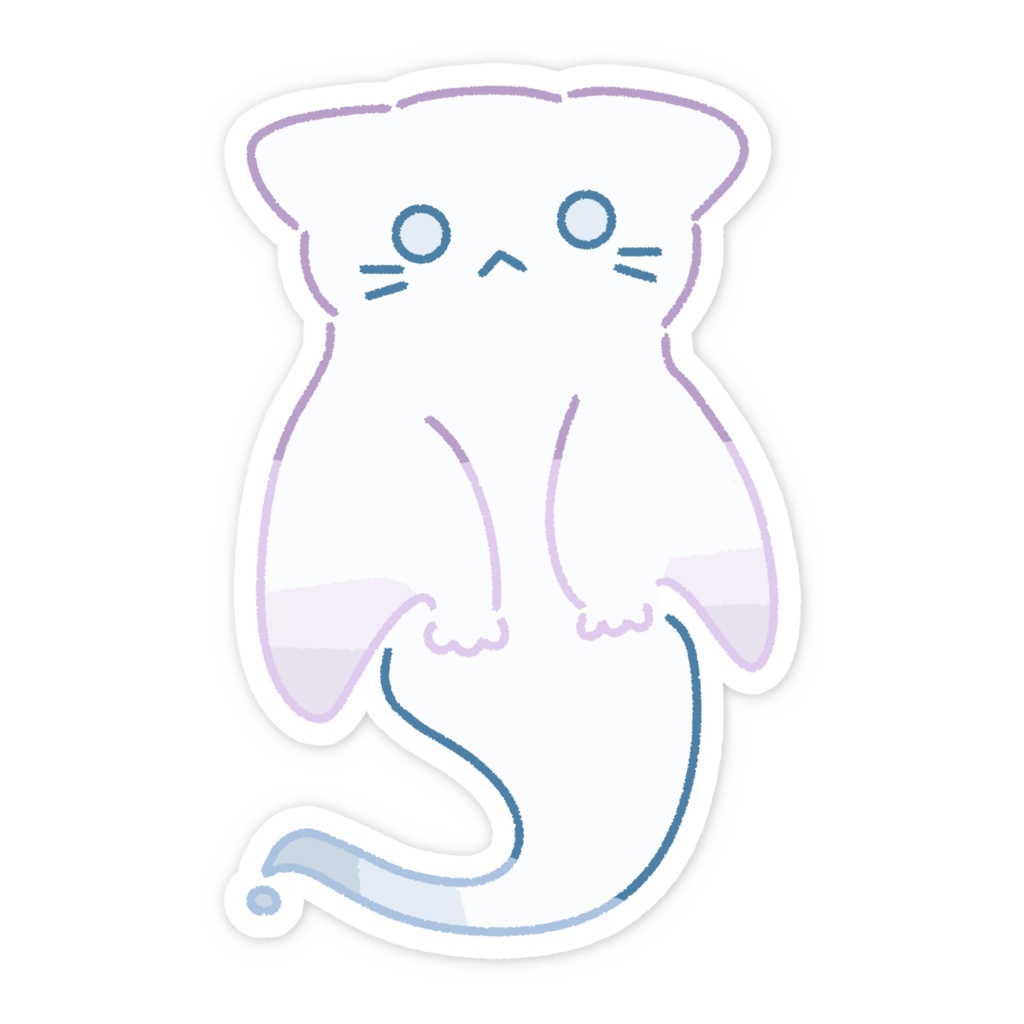 スマホステッカー OBAKE-NEKO