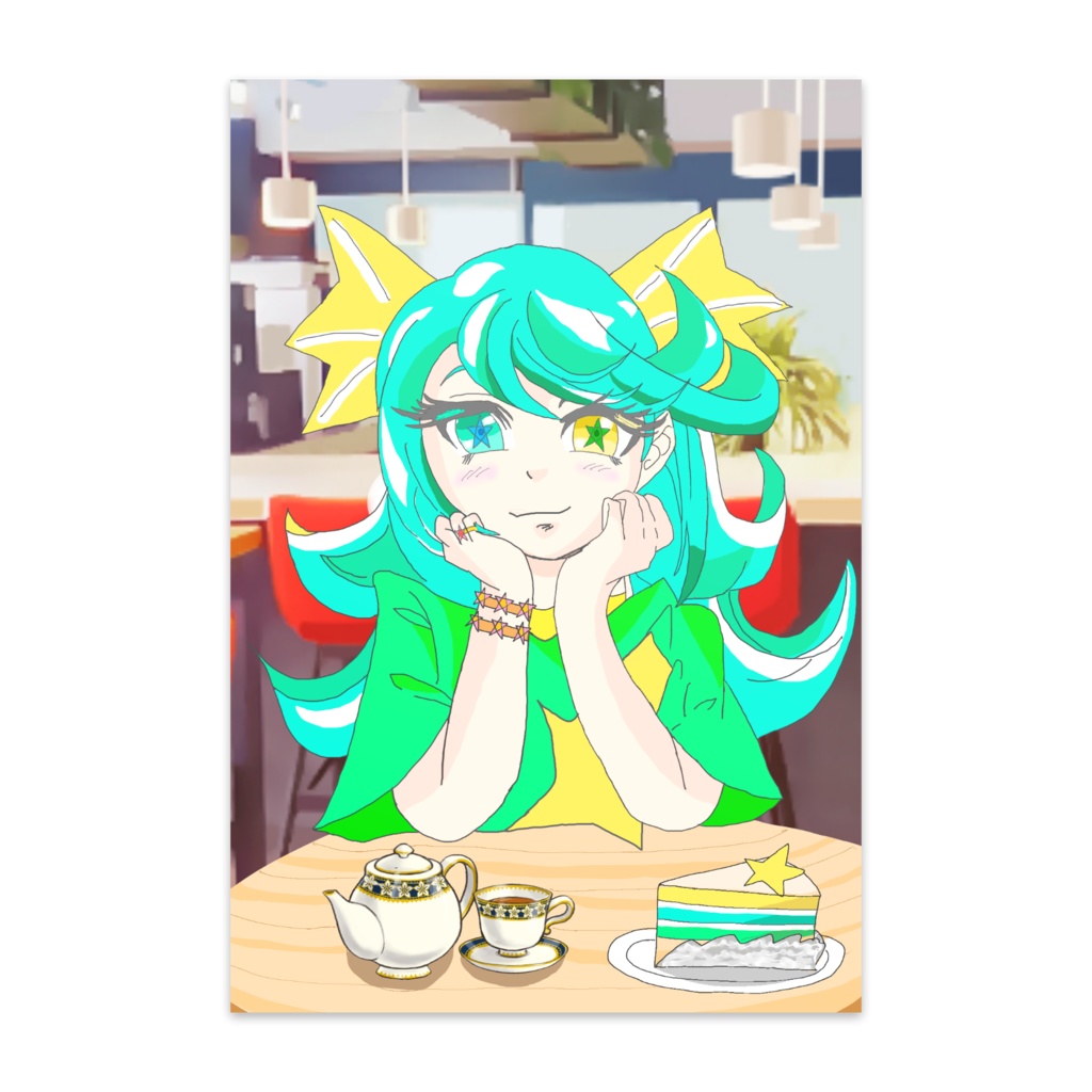 スターフルーツちゃんイラストポストカード