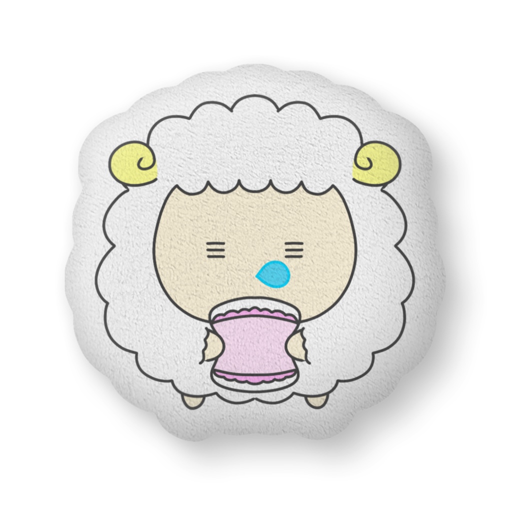 羊が一匹ふかふかクッション(中)