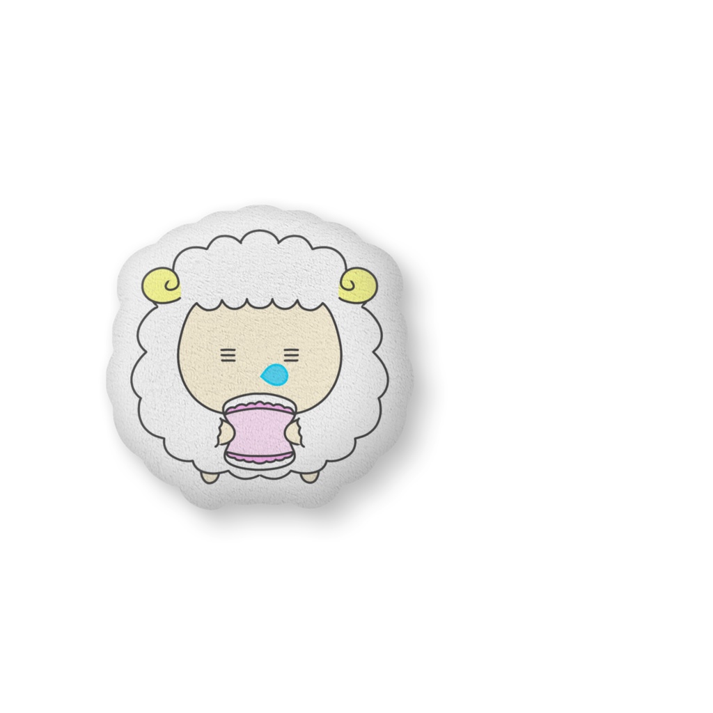 羊が一匹ふかふかクッション(中)