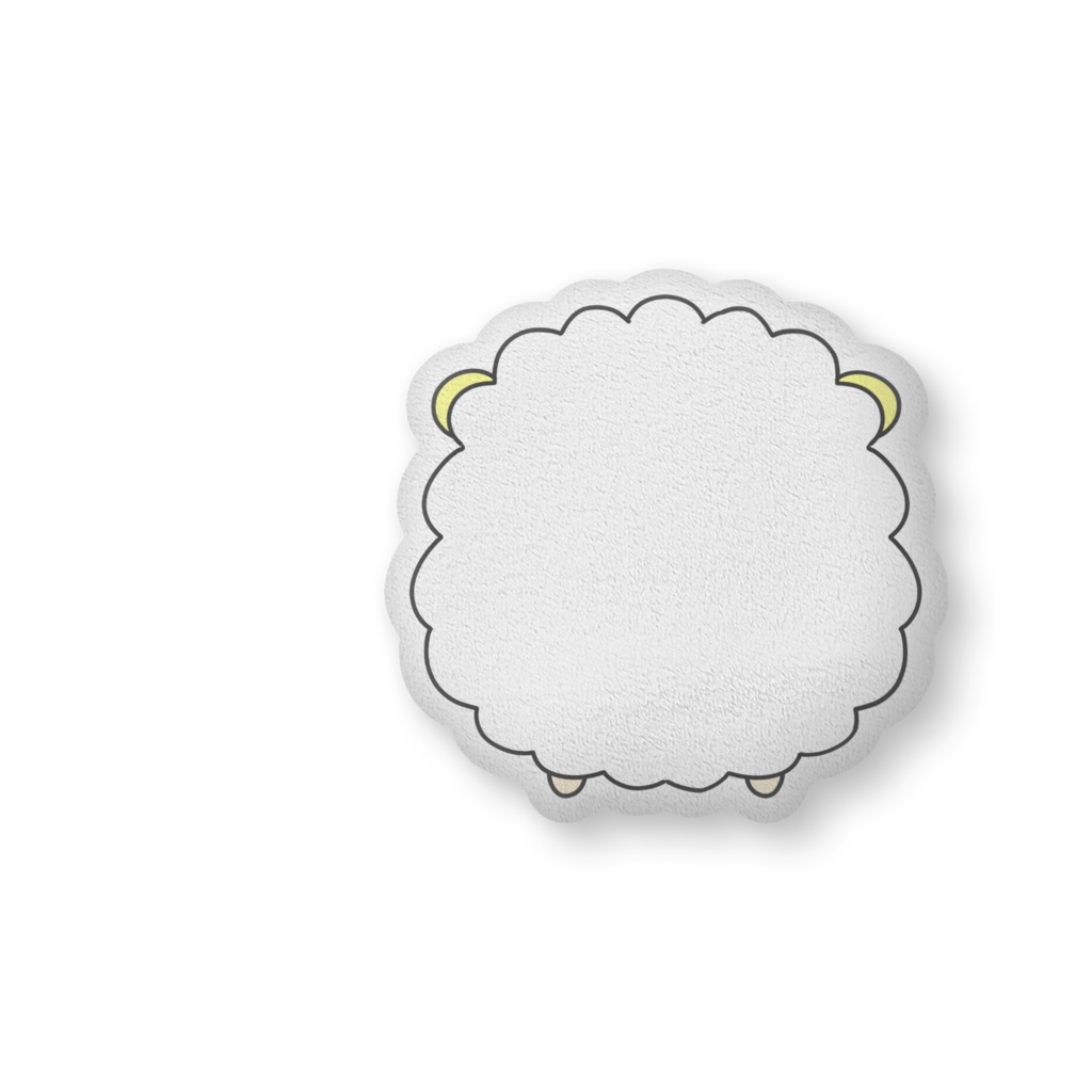 羊が一匹ふかふかクッション(大)