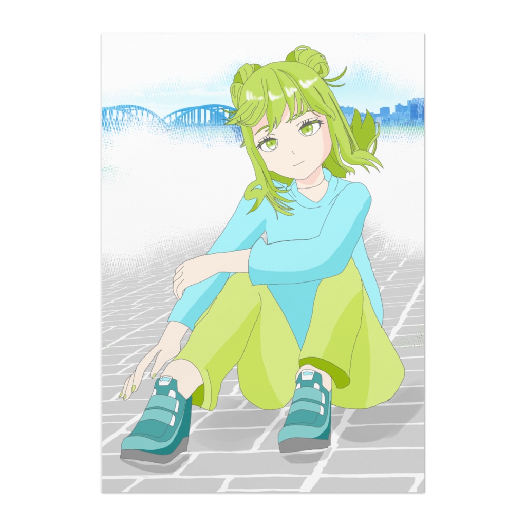 女の子イラストポスター