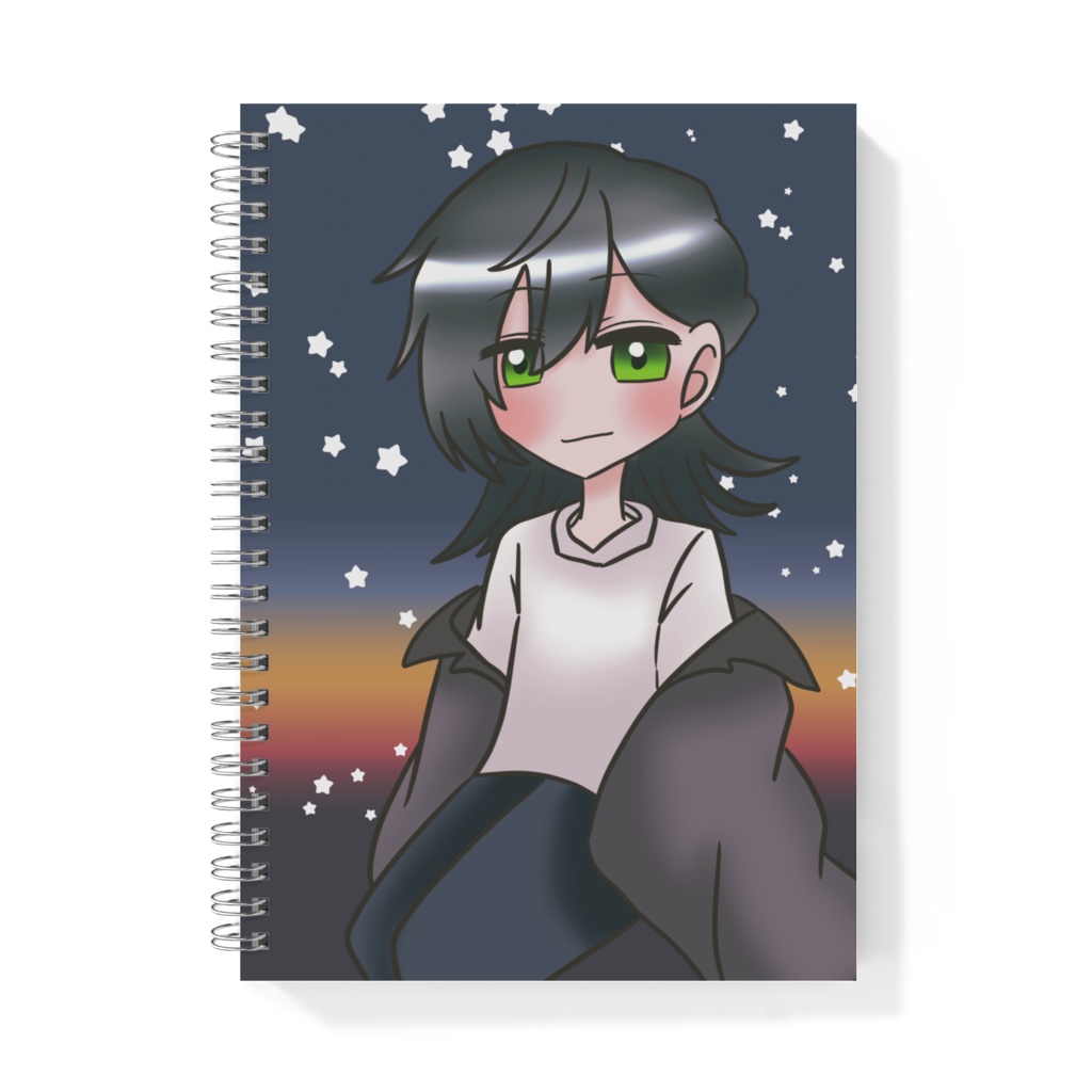 ウルフカットのリングノート