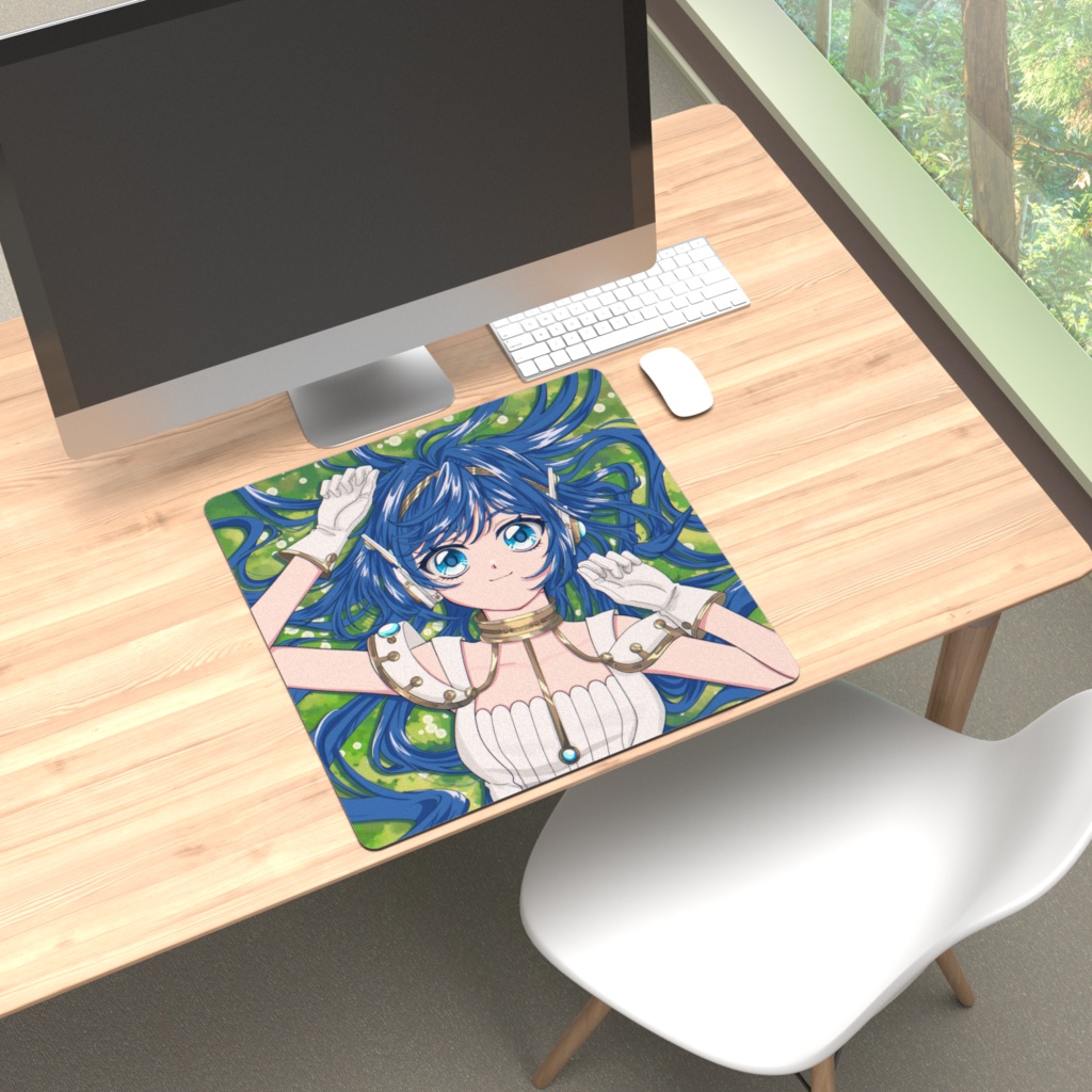 レトロアニメ風プレイマット