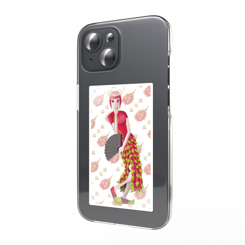 ドラゴンフルーツちゃんスマホステッカー