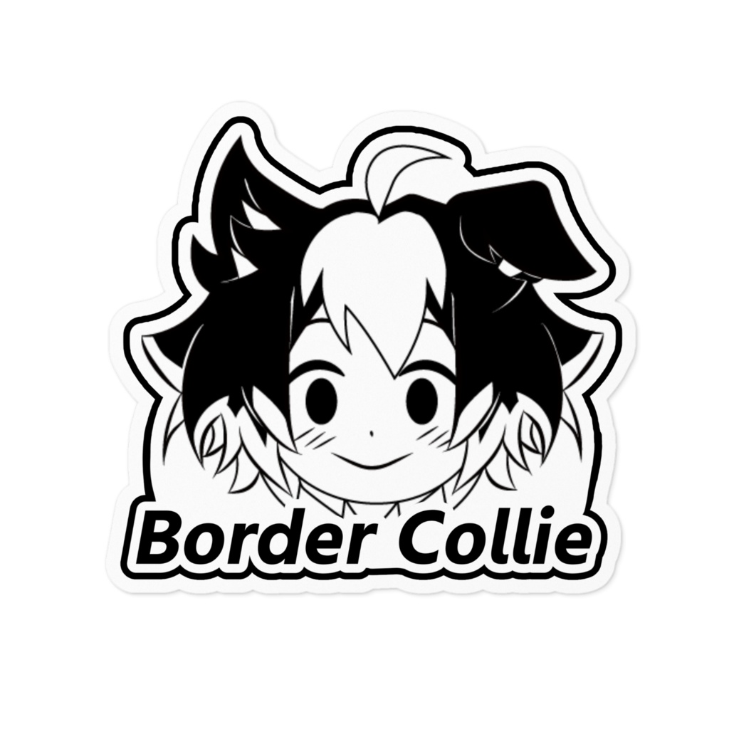 DAC神奈川キャラクターズY2K風ステッカー(ボーダーコリー)