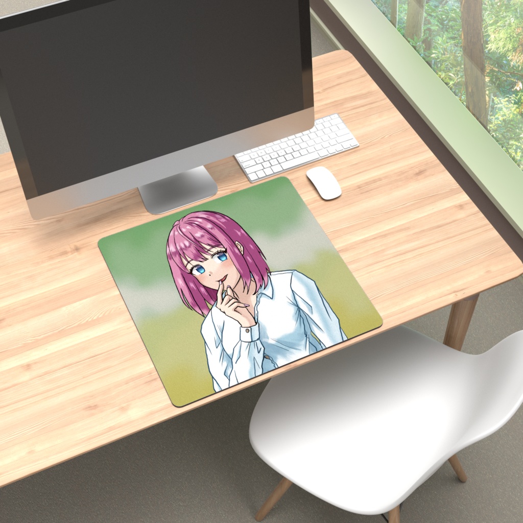 Yシャツ女子のプレイマット