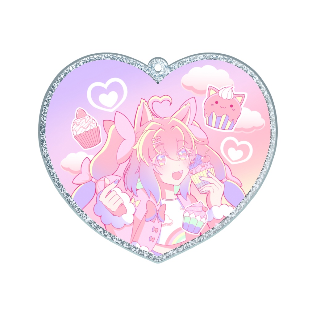 スイーツゆめかわ　ラメアクリルキーホルダー