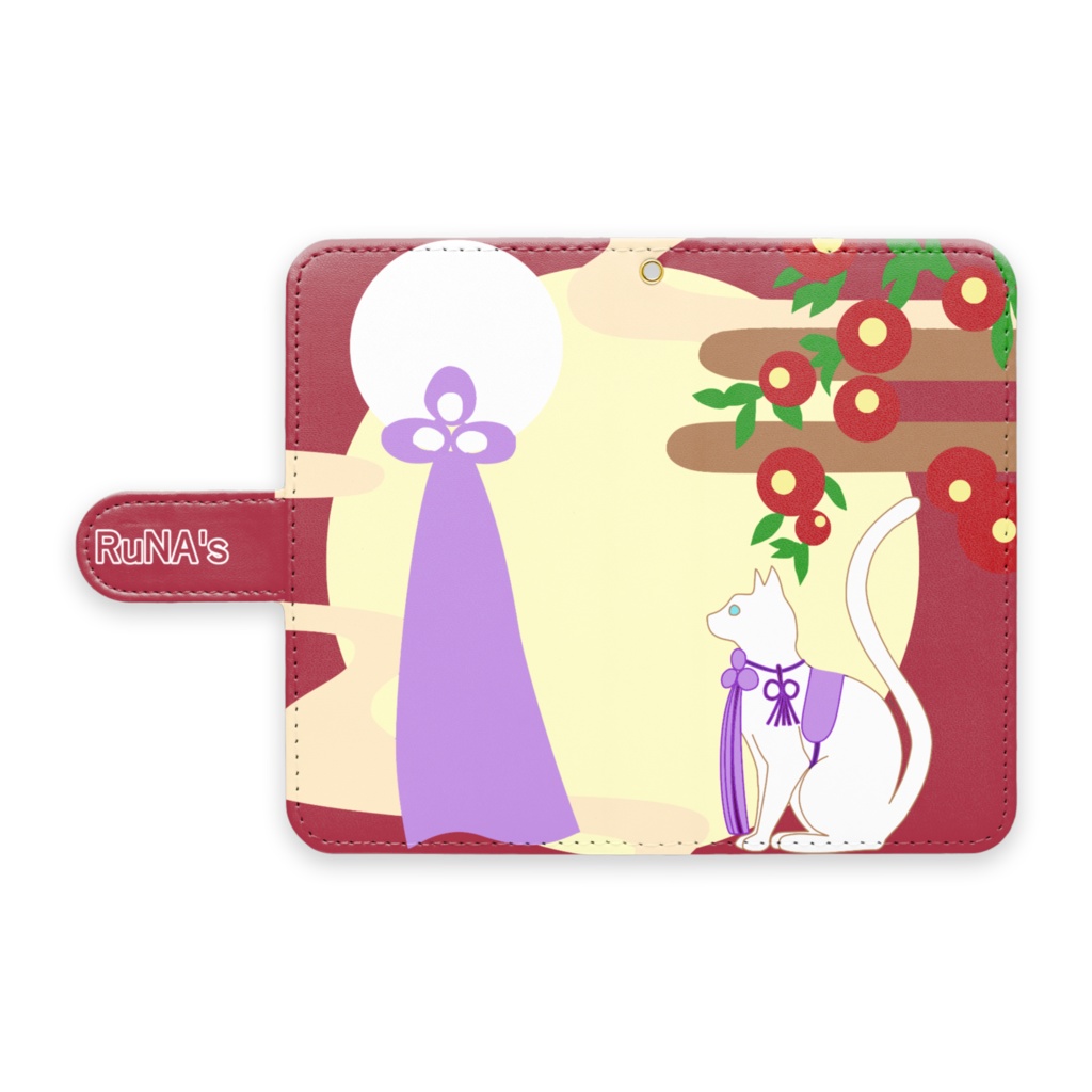 RuNA's和風猫スマホケース