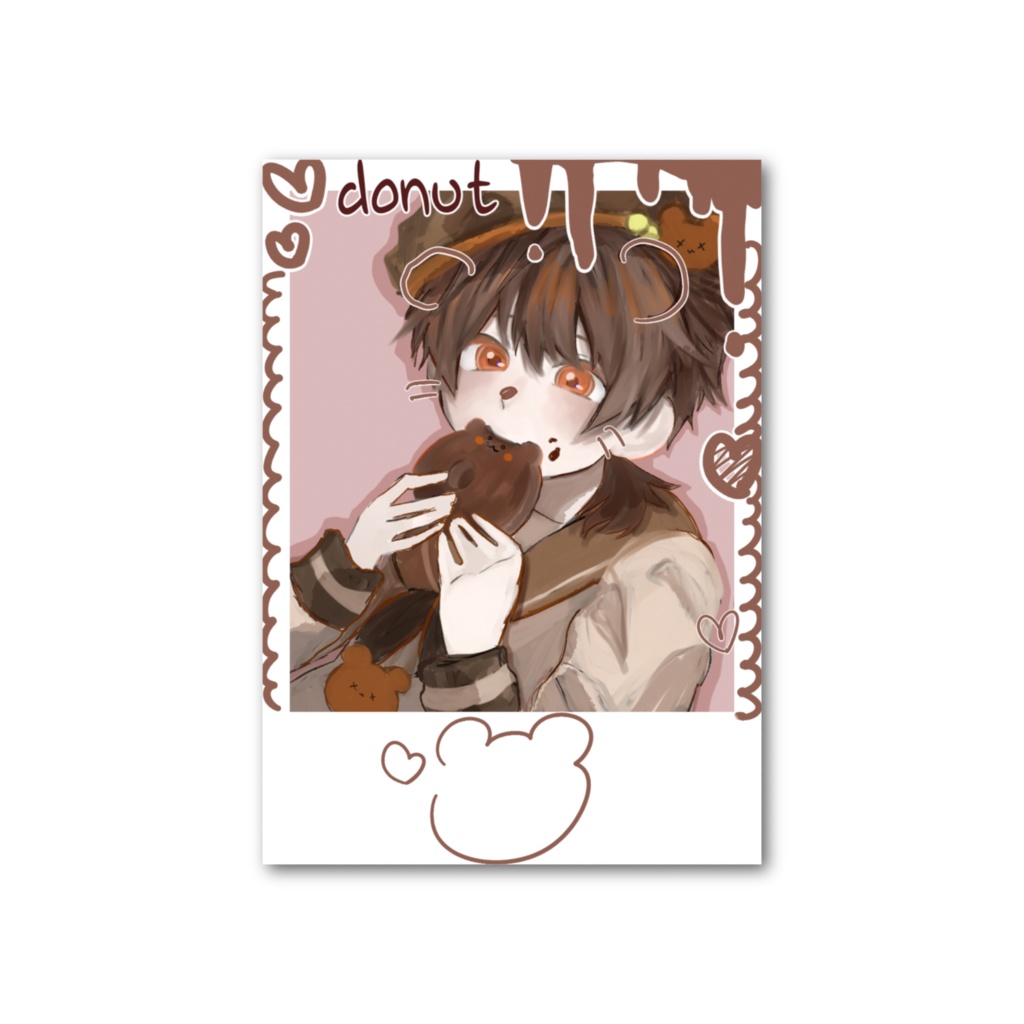 くまチェキ風カード