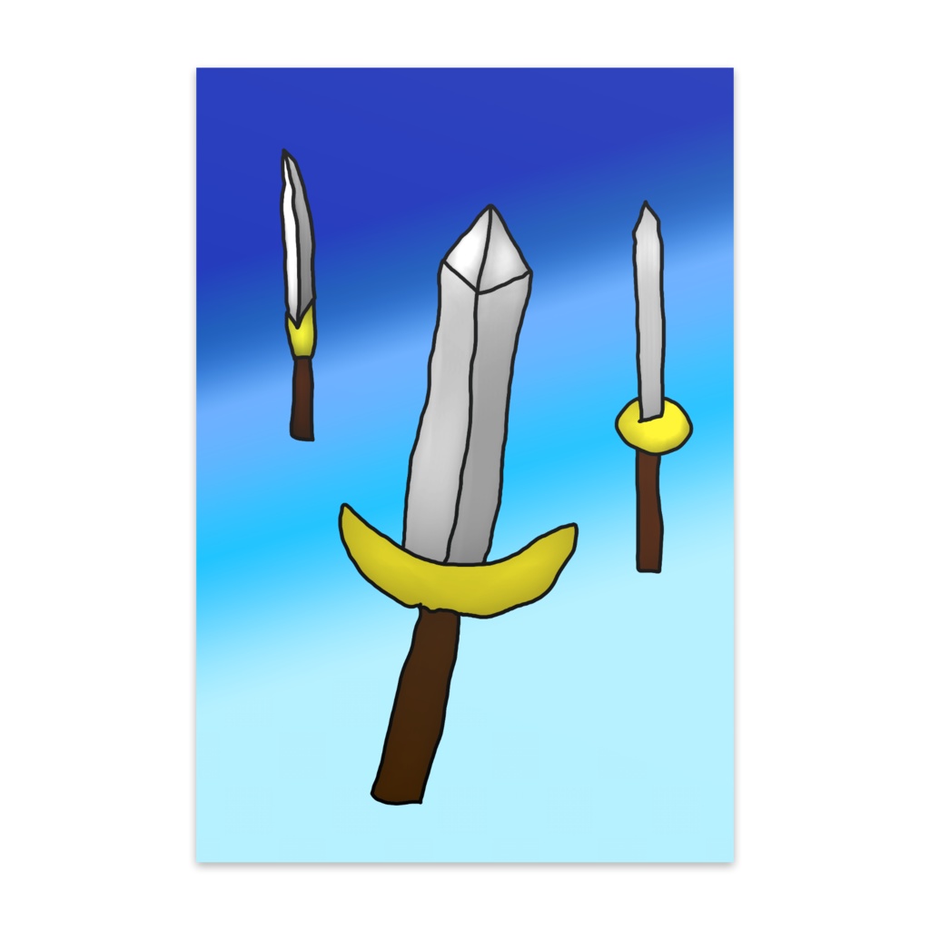 ポストカード、ダガー