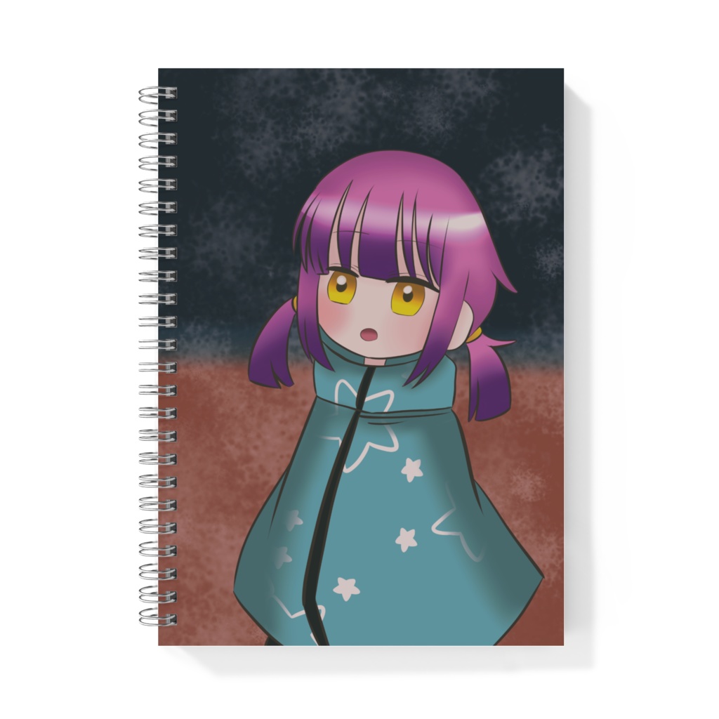 ポンチョと冬空(リングノート)