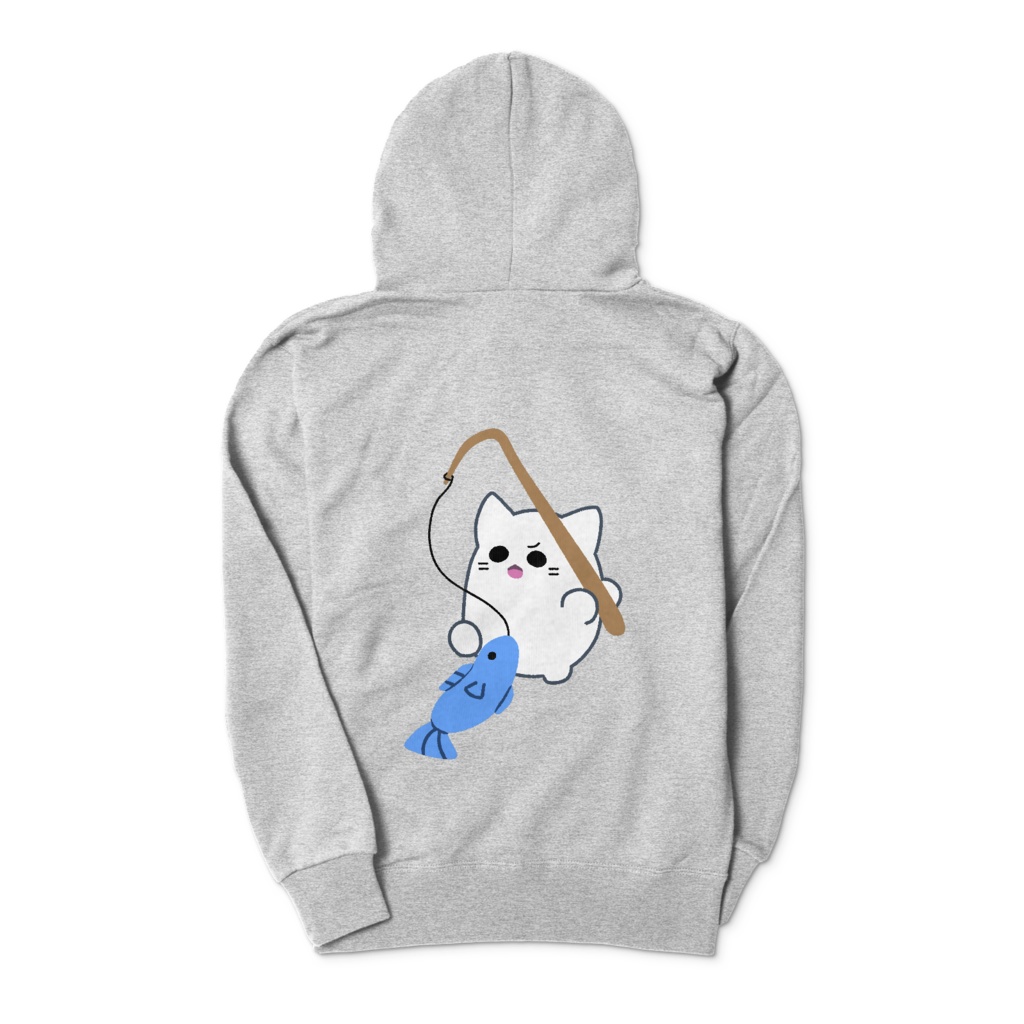 ジップパーカー つりにゃん